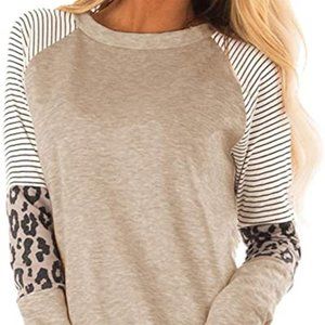 Leopard sleeve Tunic. CUTE!!